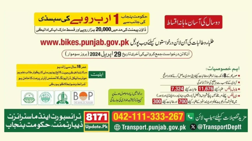 Punjab Bike Scheme Details